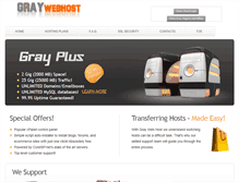Tablet Screenshot of graywebhost.com